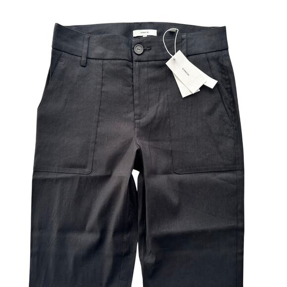 Vince Cropped Utility Pants Size 4 Black NEW Relaxed Fit $275 - Picture 3 of 7